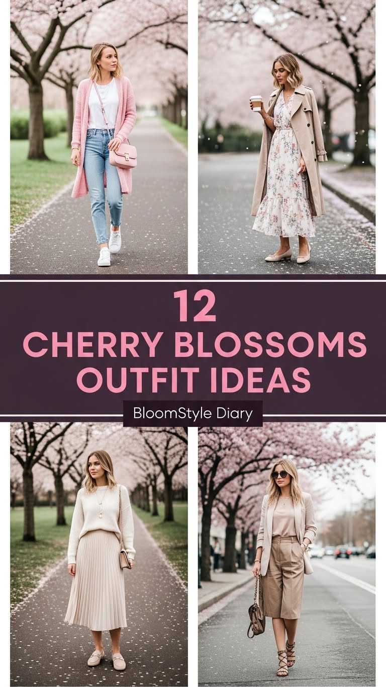 Cherry Blossoms Outfit Ideas