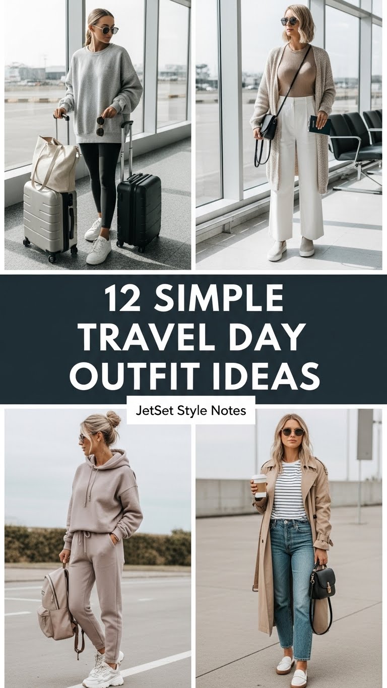 Simple Travel Day Outfit Ideas