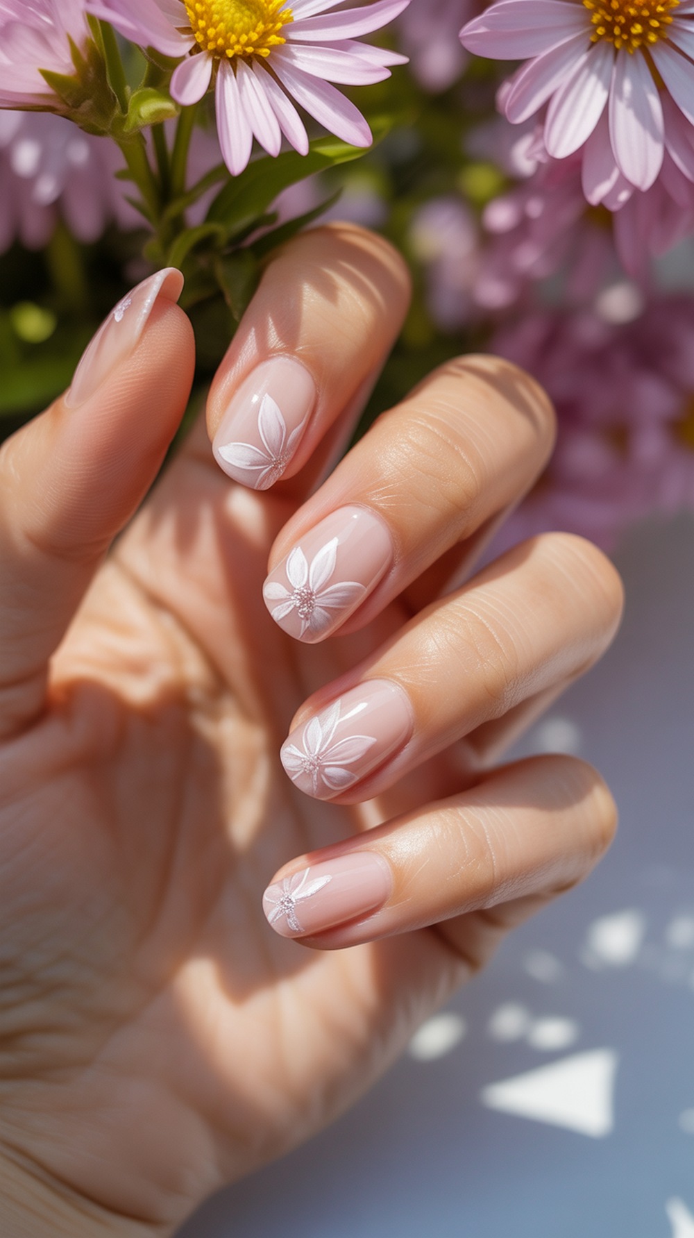 Aura Floral Nails