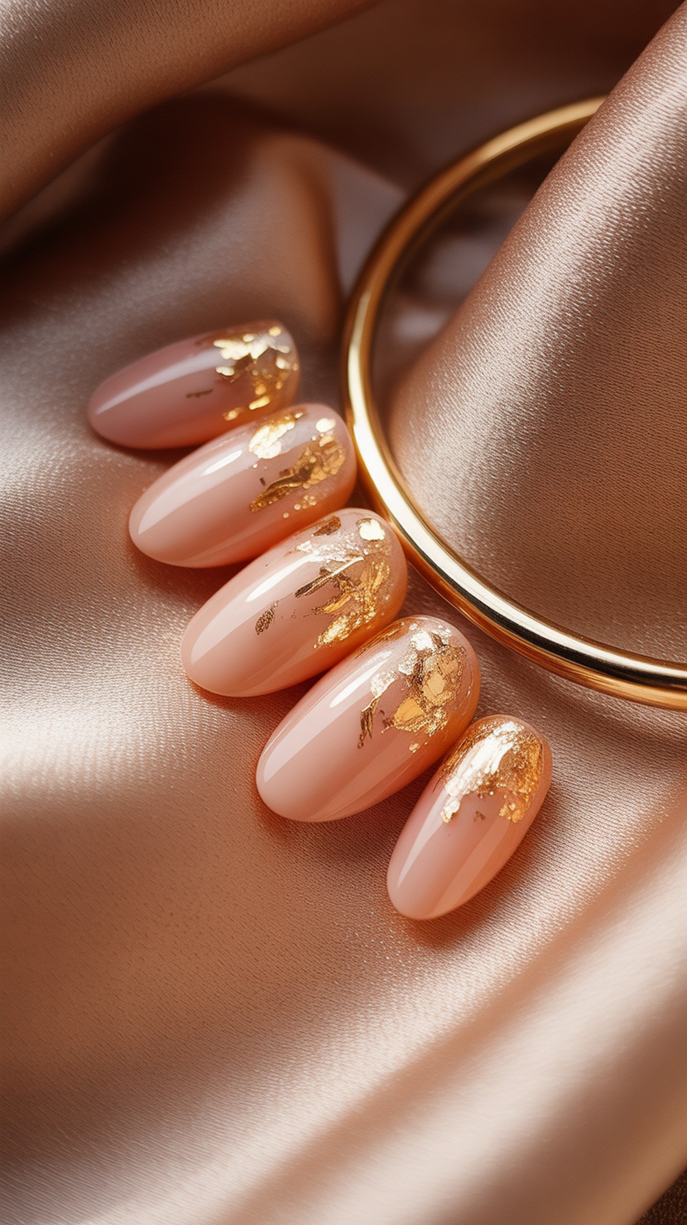 Aura with Gold Flakes