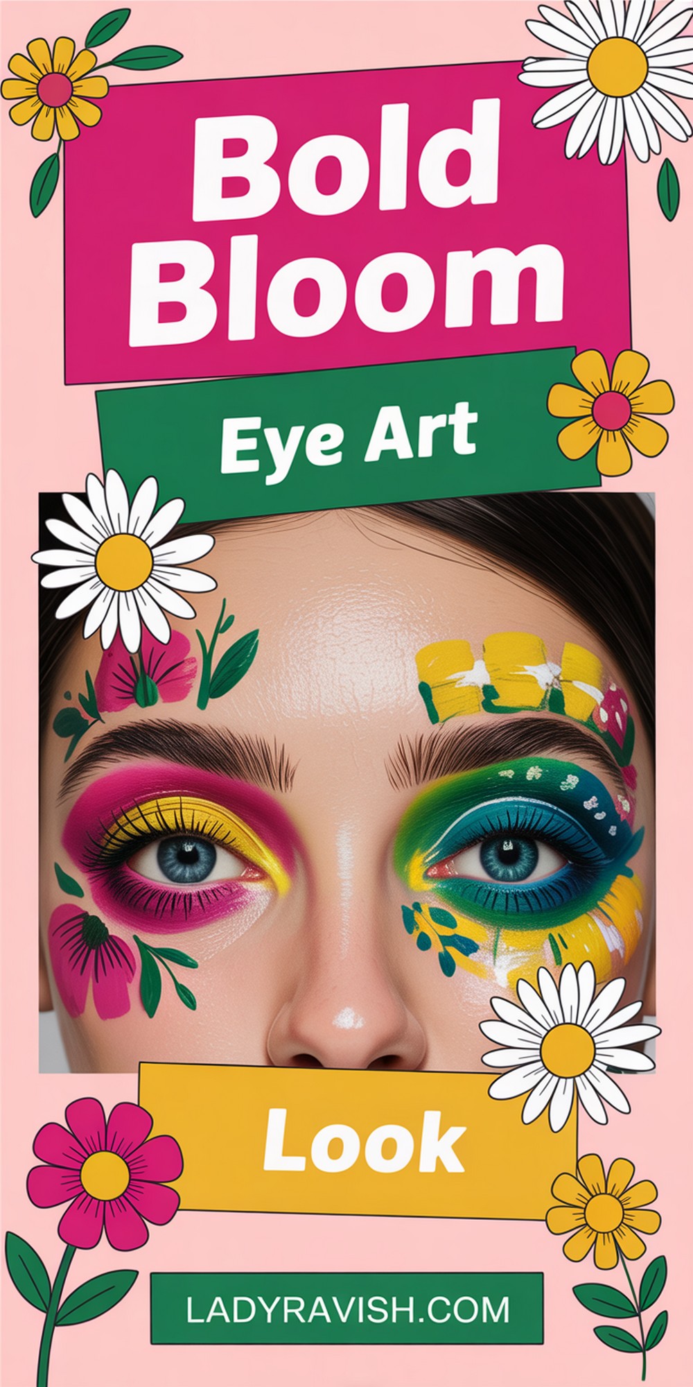 Bold Bloom Floral Inspired Eye Art