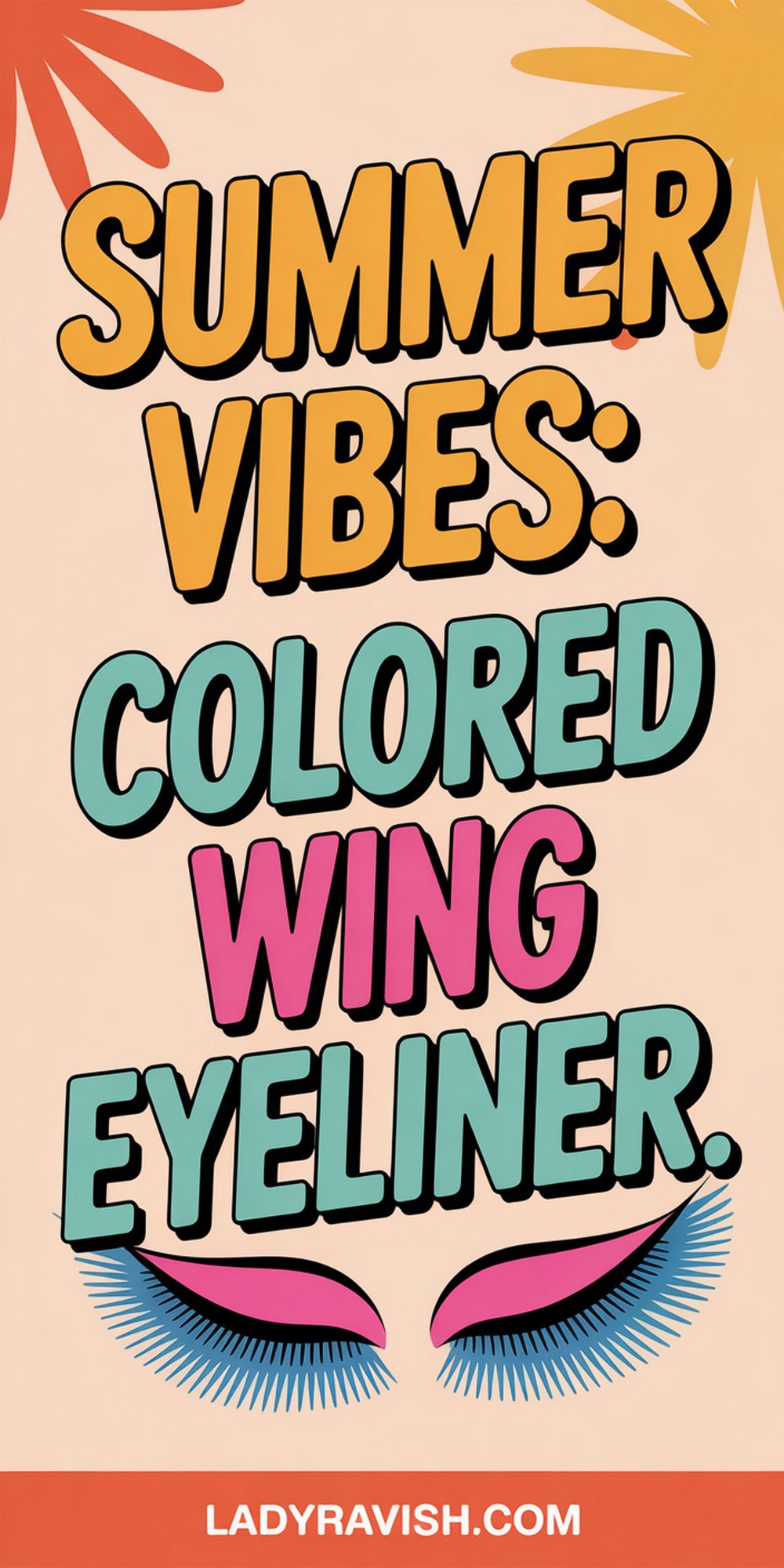 Bold Colored Wing for Summer Feels