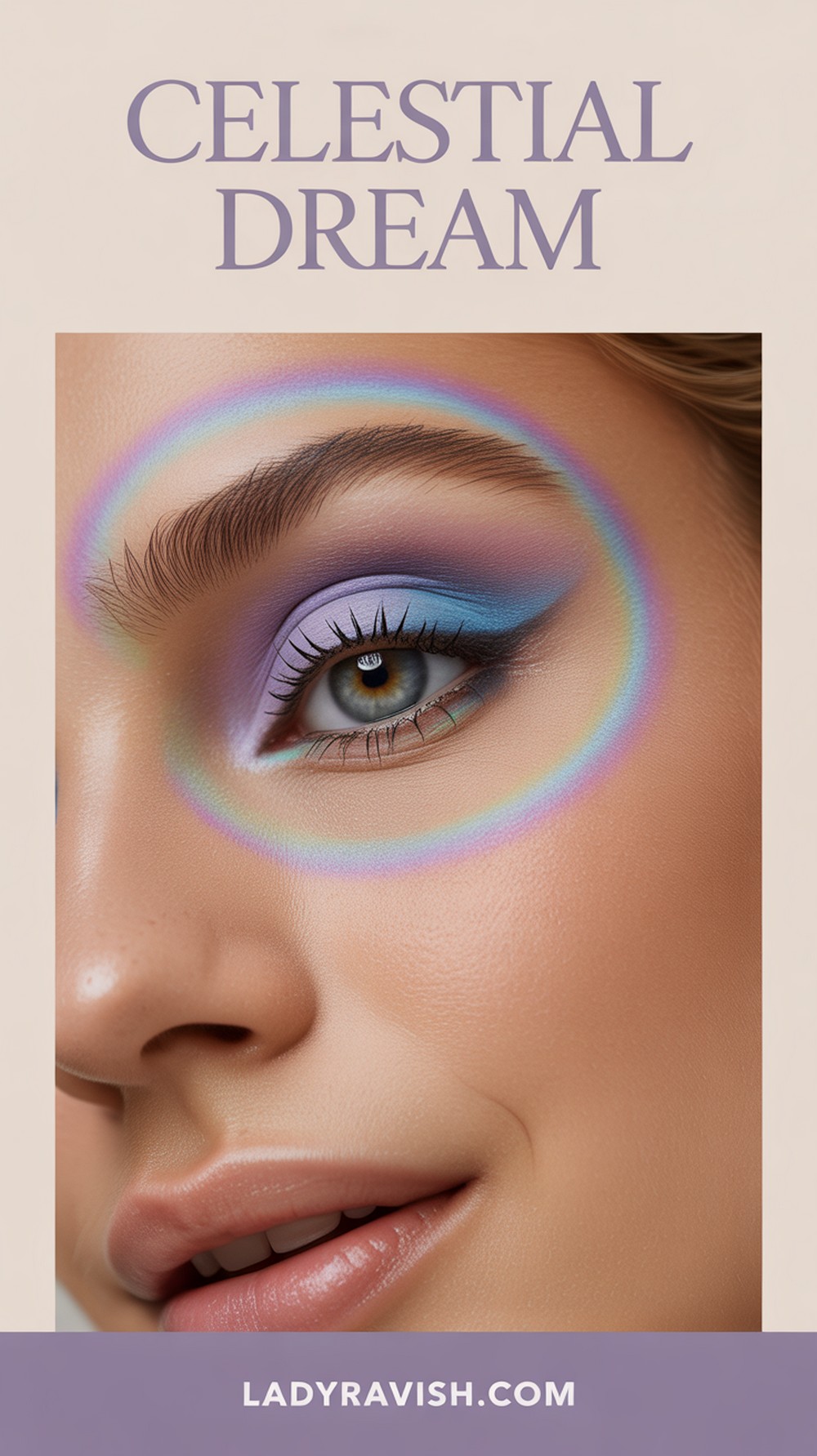 Celestial Dream Aura Eyes with Pastel Halos