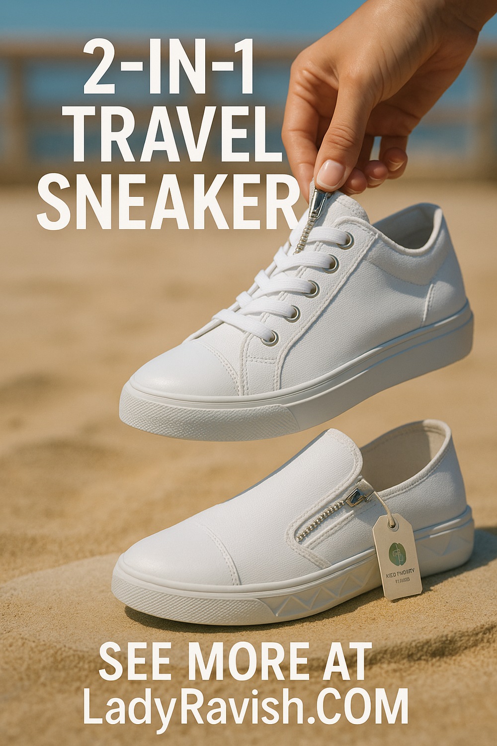 Convertible Zip Off Sneakers