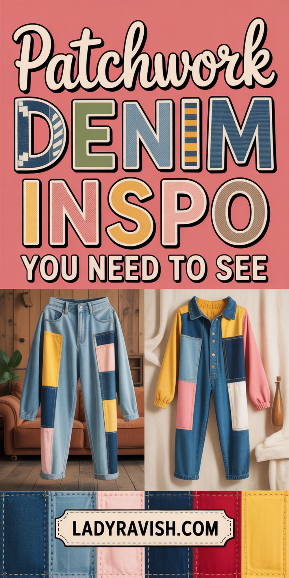 Creative Patchwork Denim Outfit Inspo