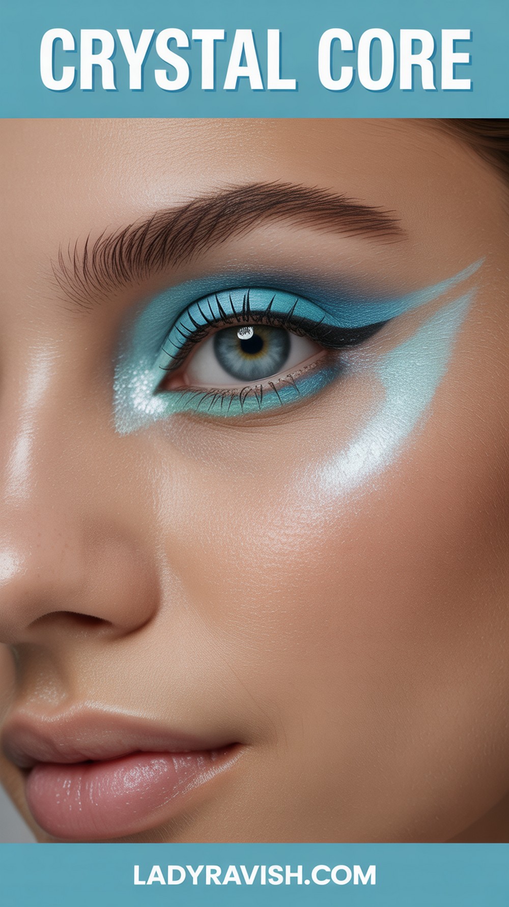 Crystal Core Icy Tones with Radiant Centers