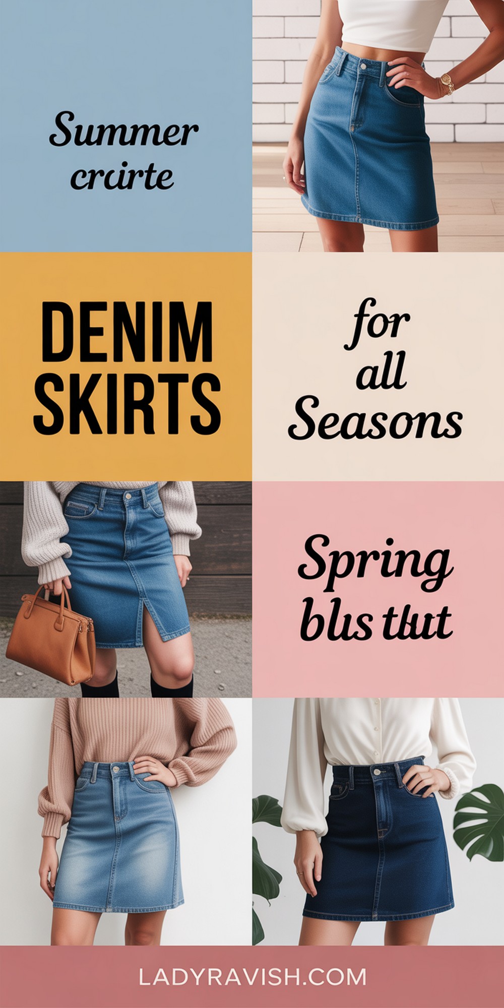 Denim Skirt Outfits for Every Season