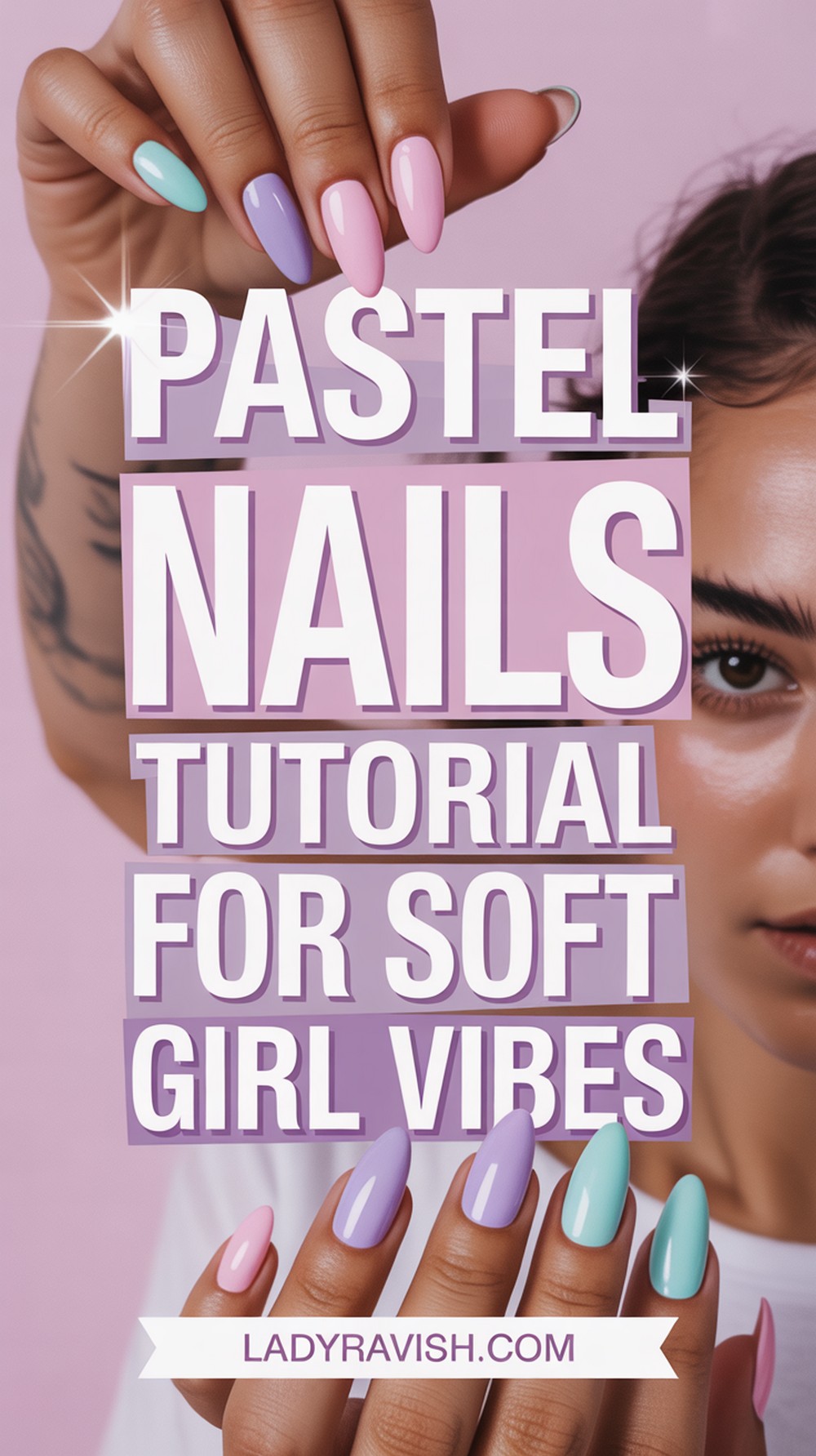 Dreamy Pastel Aura Nails