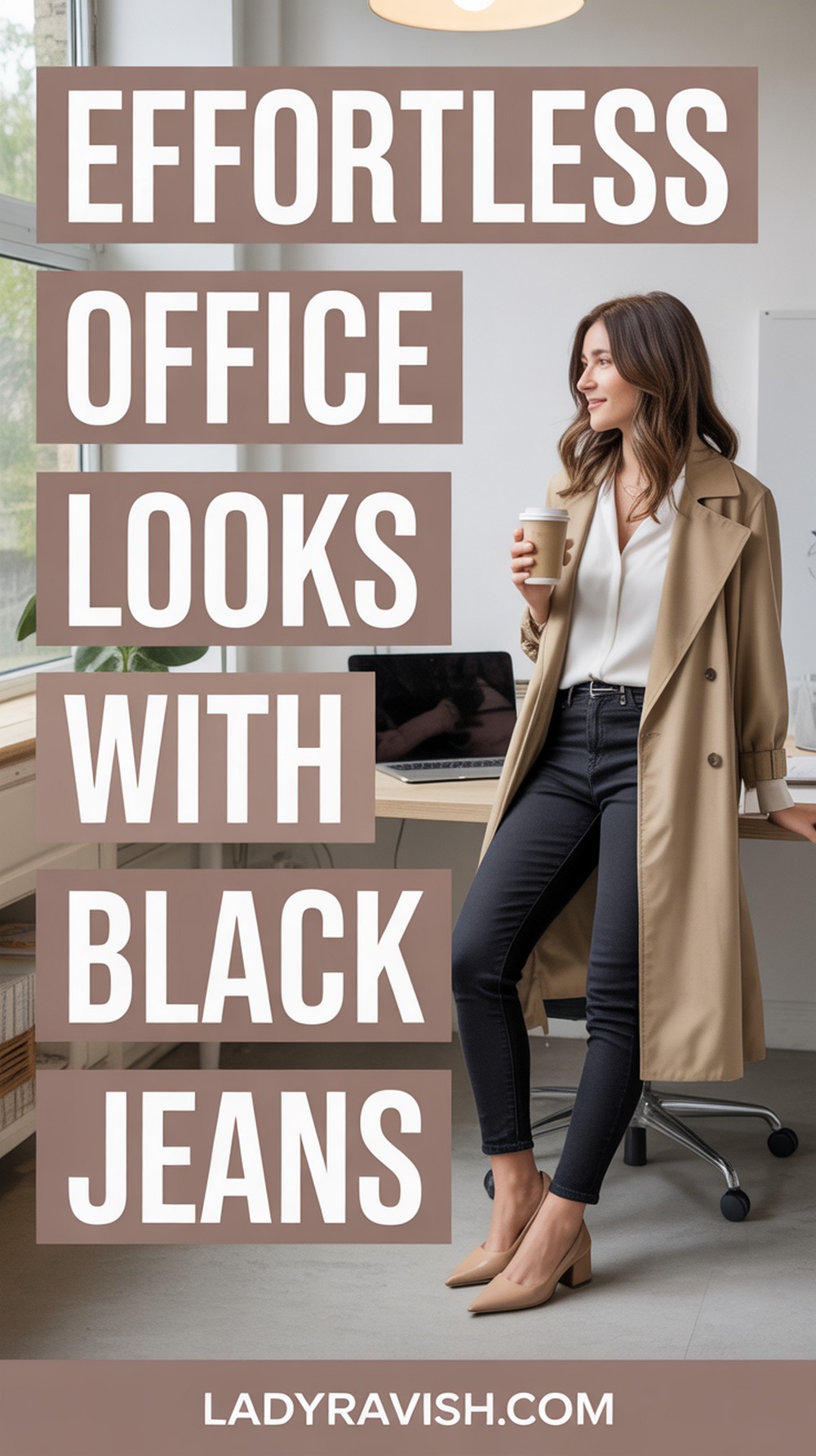 Effortless Office Looks Featuring Black Jeans
