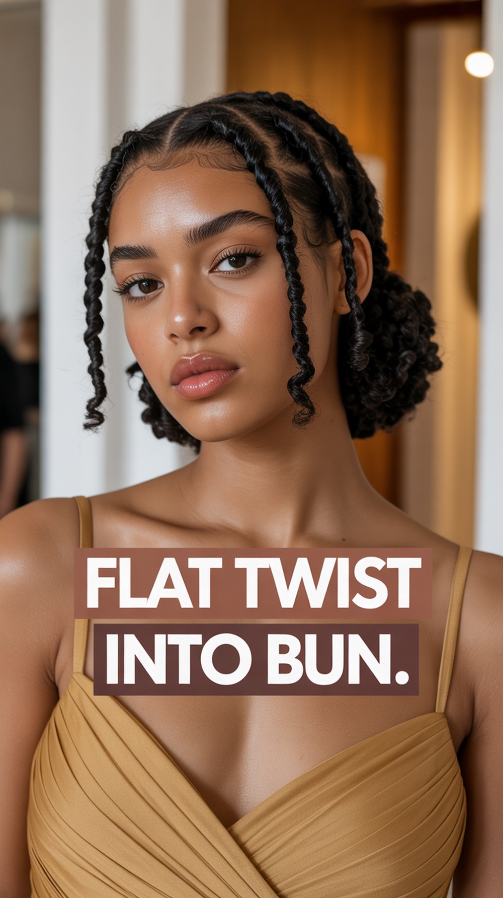 Flat Twist into Bun