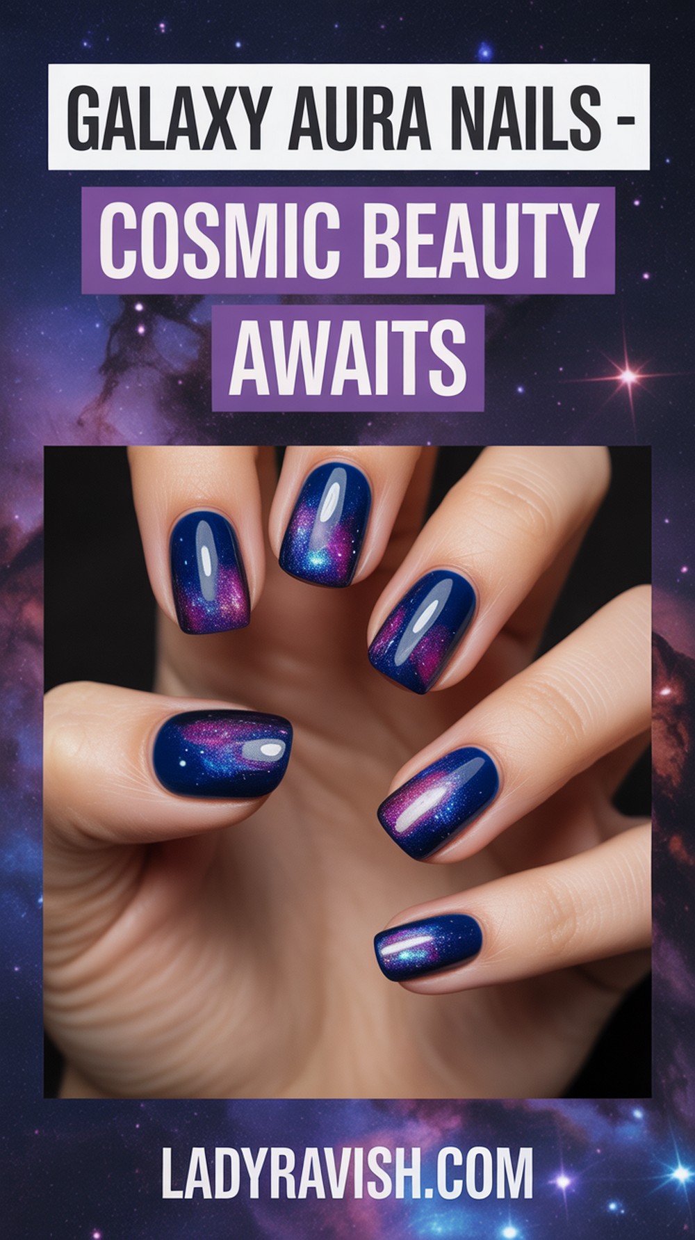 Galaxy Aura Nails That Feel Out of This World