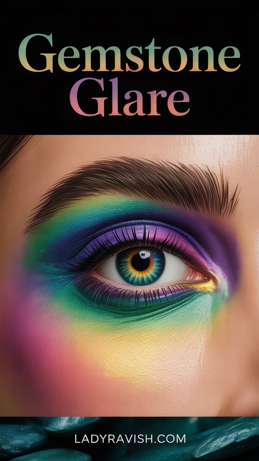 Gemstone Glare Inspired by Amethyst and Jade