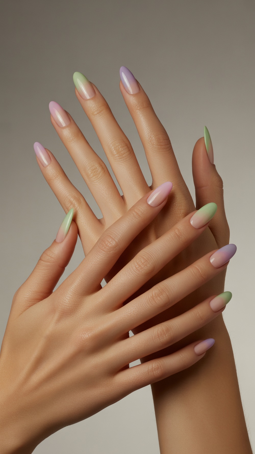 Gradient Aura Nails