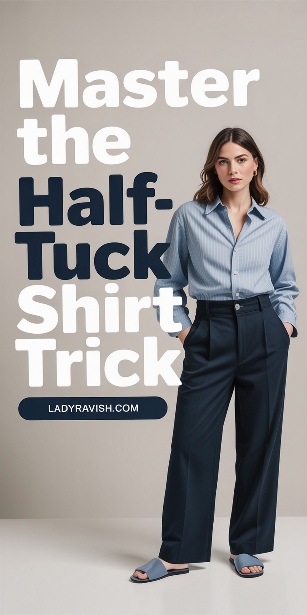 Half Tucked Shirt Look