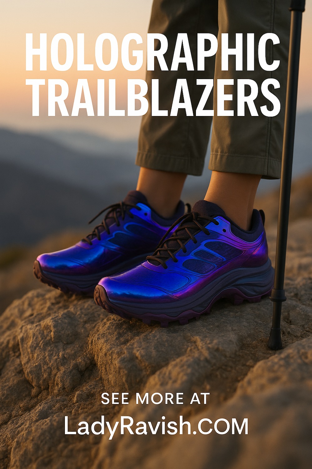 Holographic Hiking Shoes