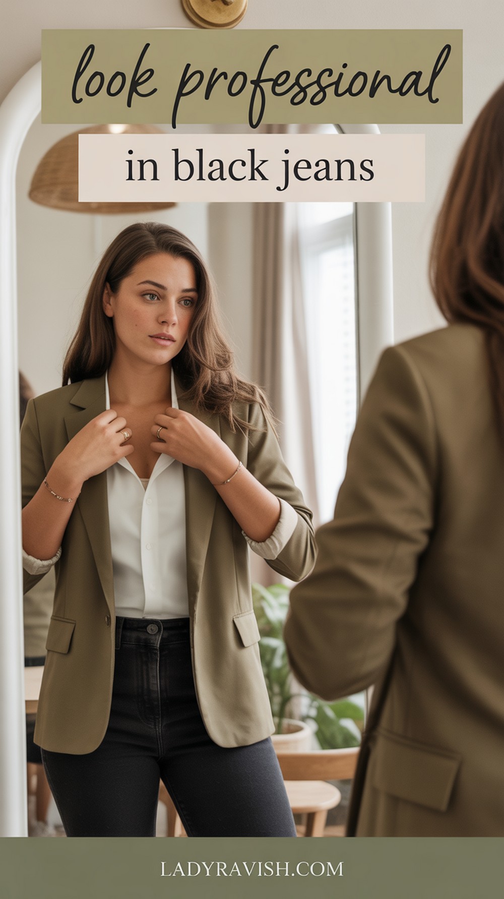 How to Wear Black Jeans and Still Look Professional