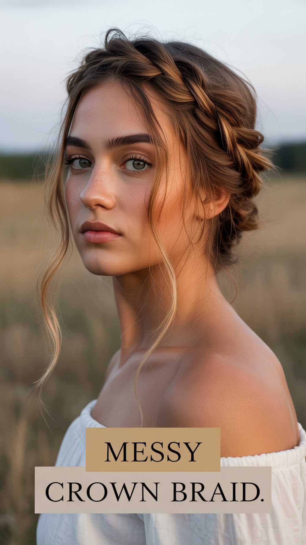 Messy Crown Braid