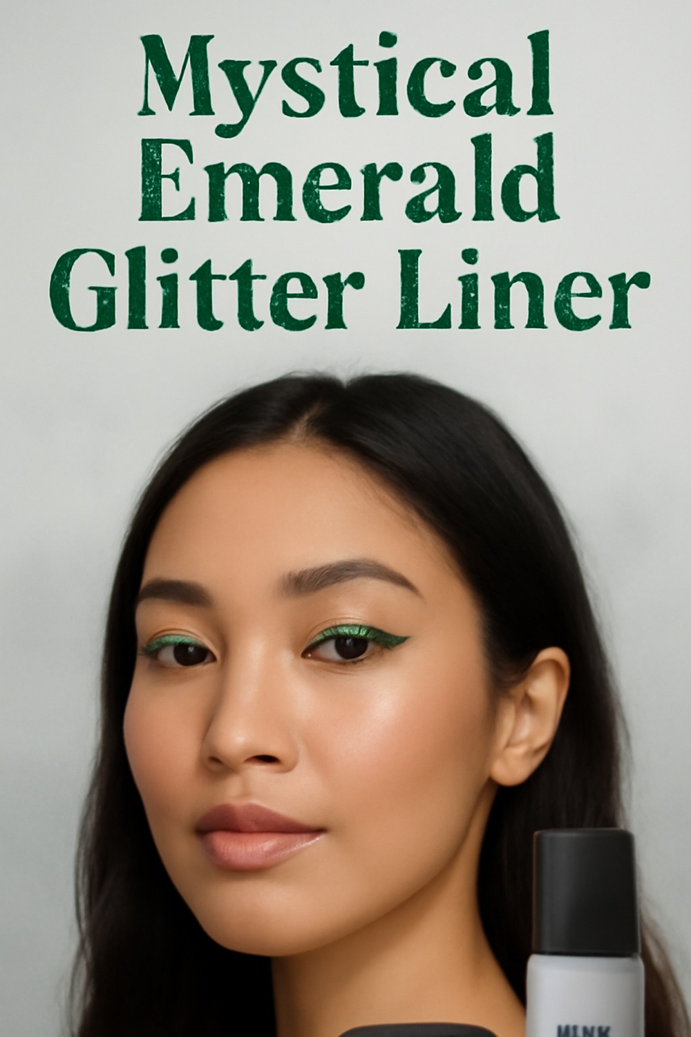 Mystical Emerald Glitter Liner on Oura’s Soft Focus Canvas