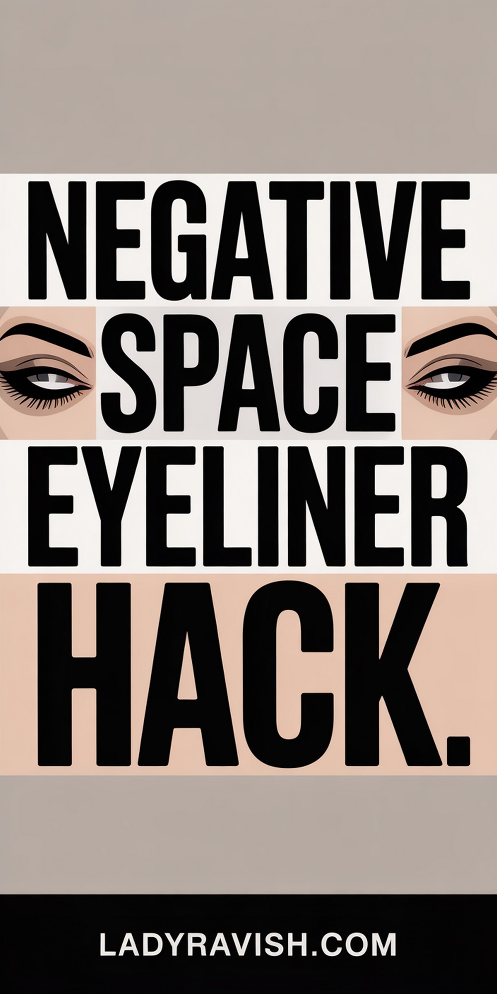 Negative Space Eyeliner Magic