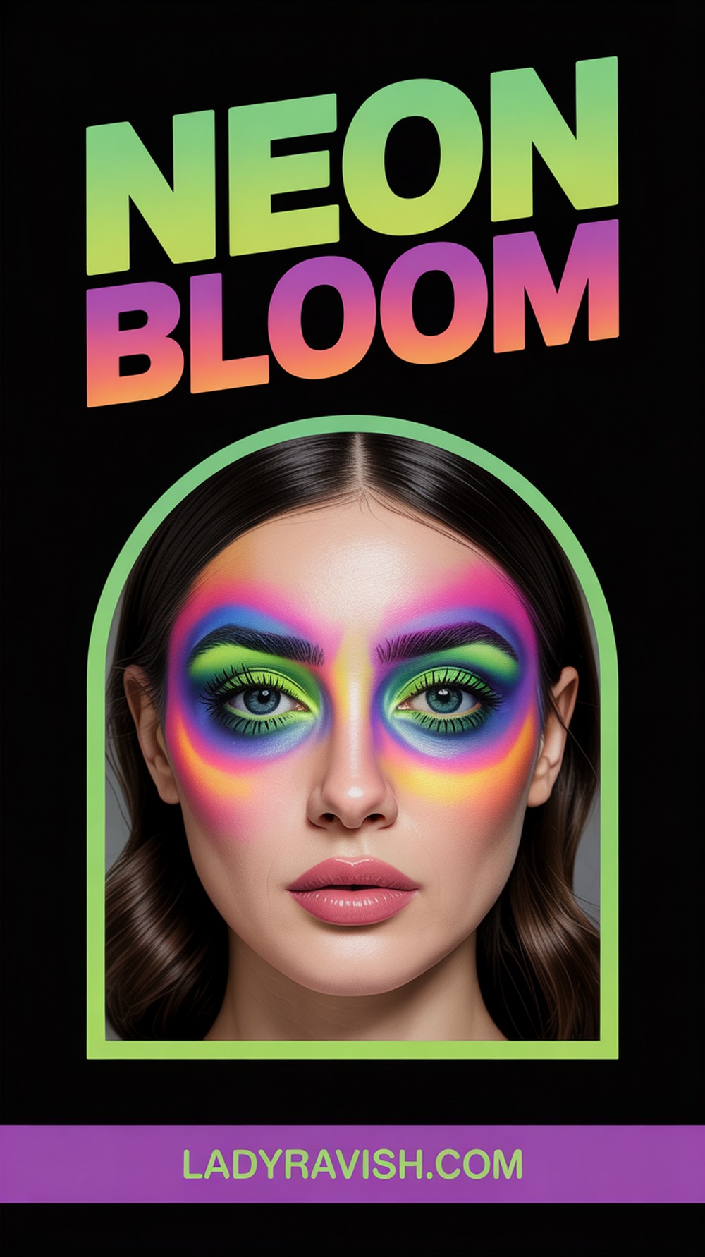 Neon Bloom Vivid Aura Eyes for a Bold Pop