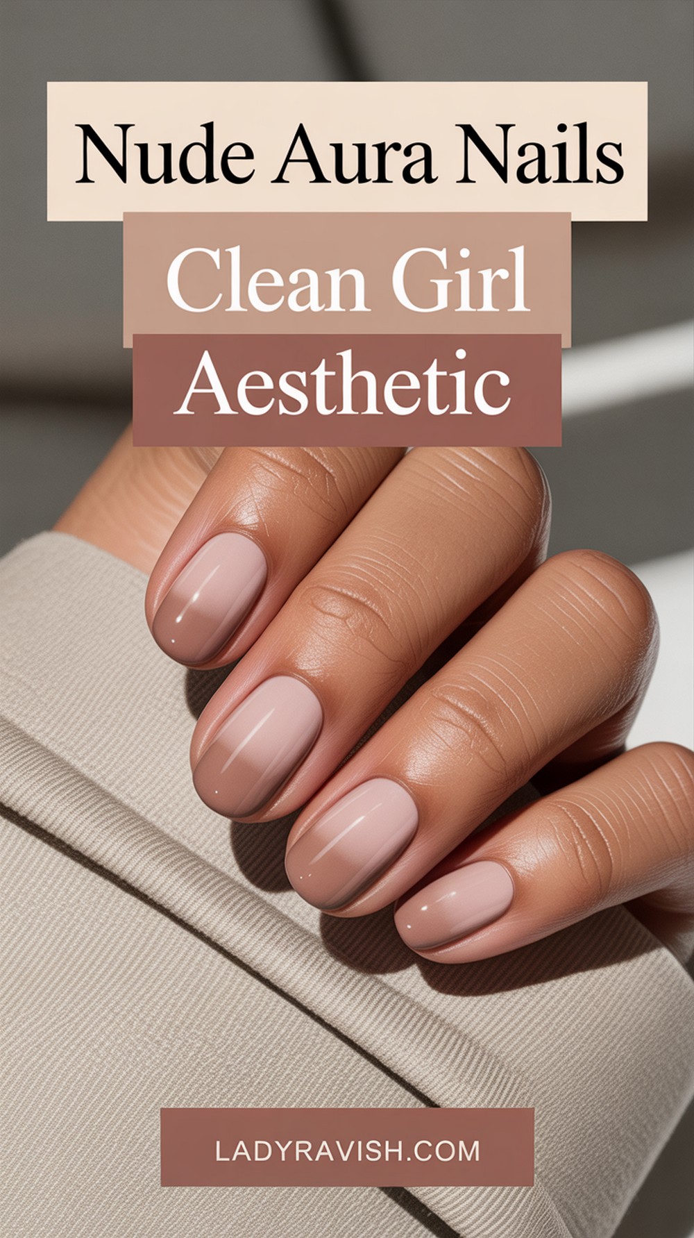 Nude Aura Nails with a Minimal Twist