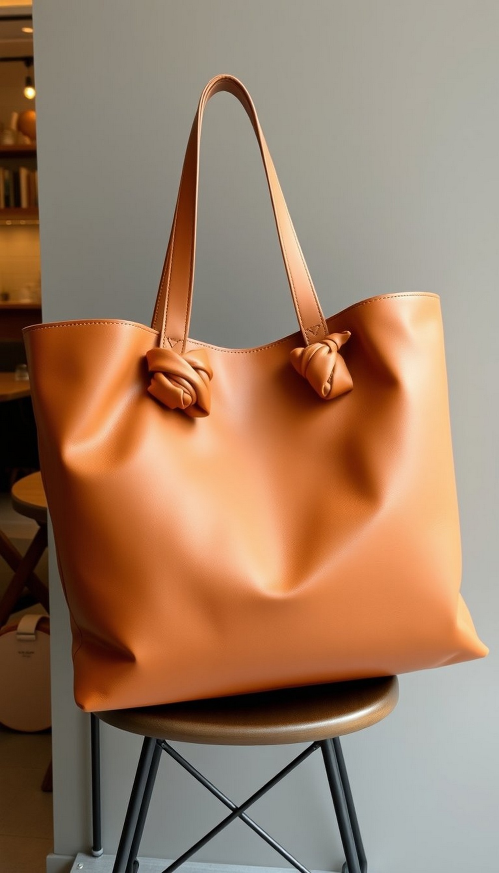 Oversized Knot Handle Shopper