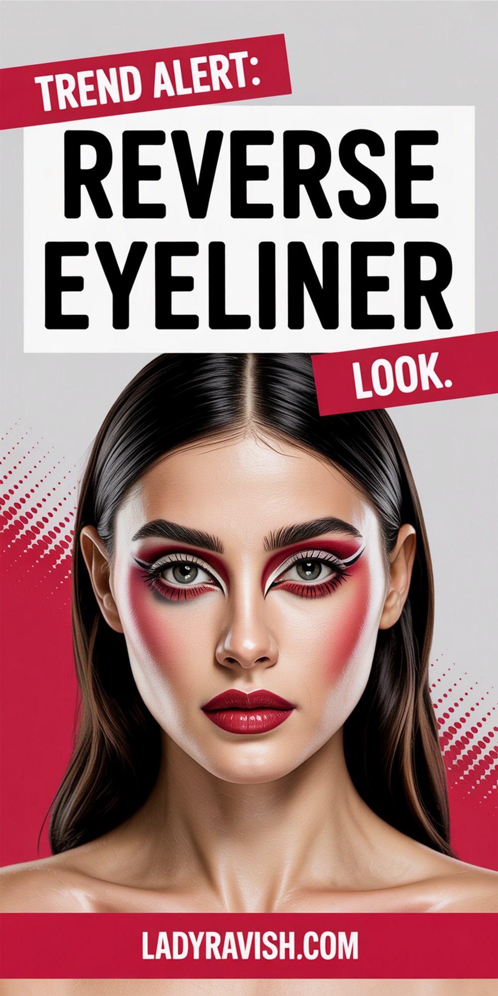 Reverse Winged Eyeliner Trend