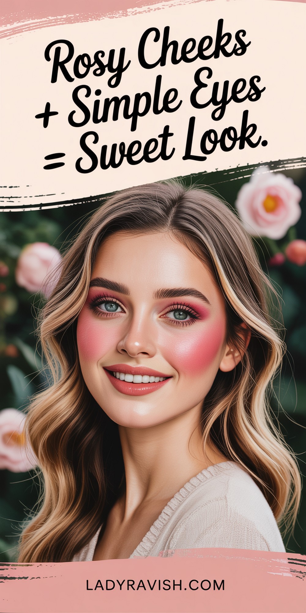 Rosy Cheeks & Barely There Eyes Sweet & Simple