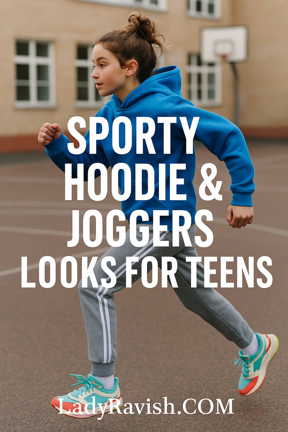 Sporty Hoodie with Trendy Joggers
