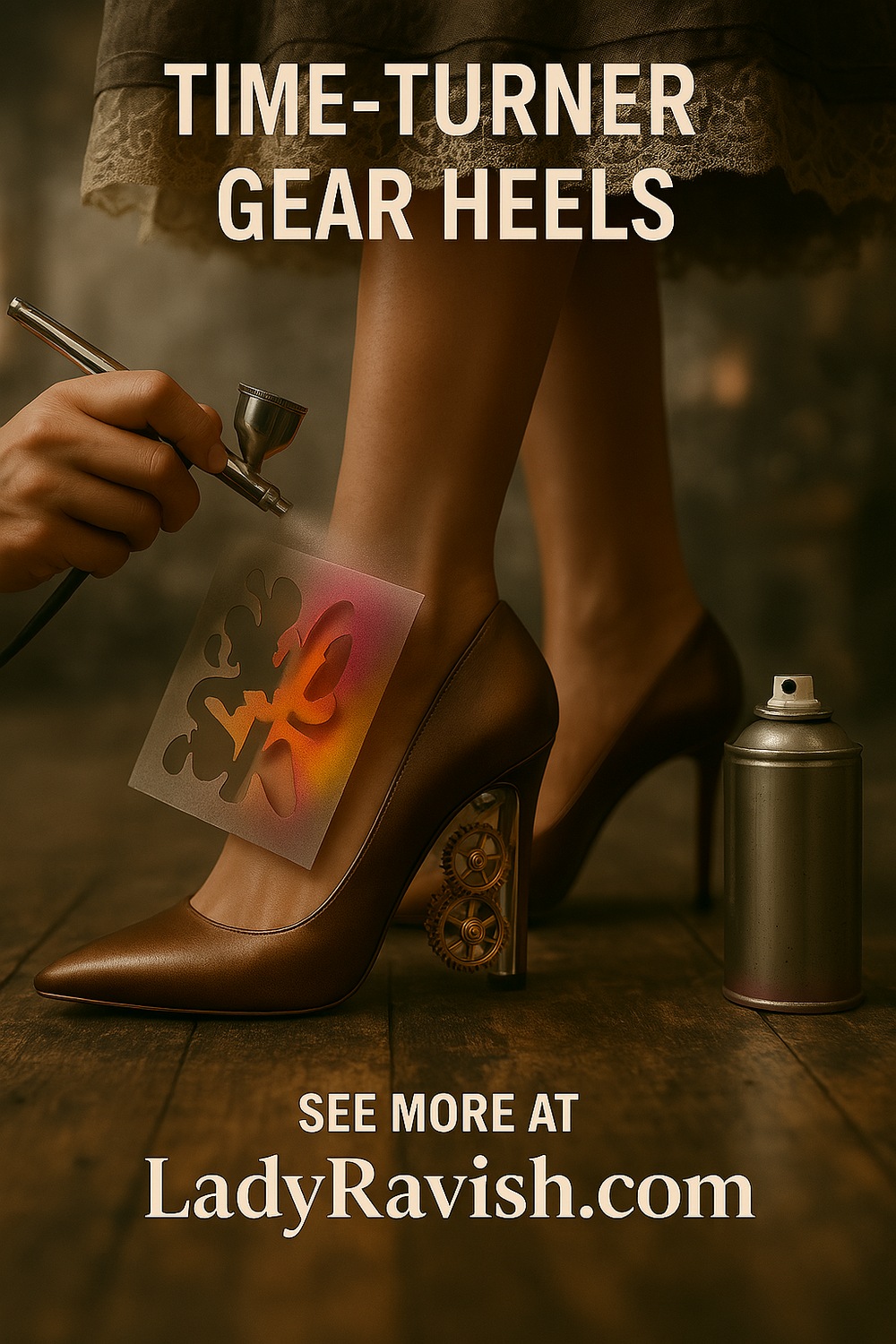 Steampunk Gear Heel Stilettos