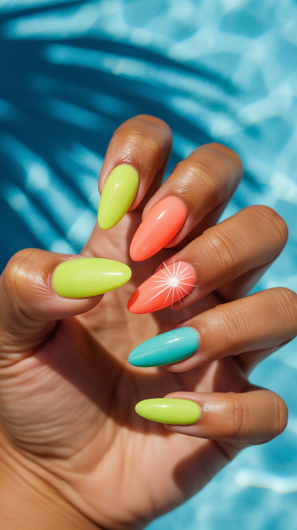 Summer Aura Nails
