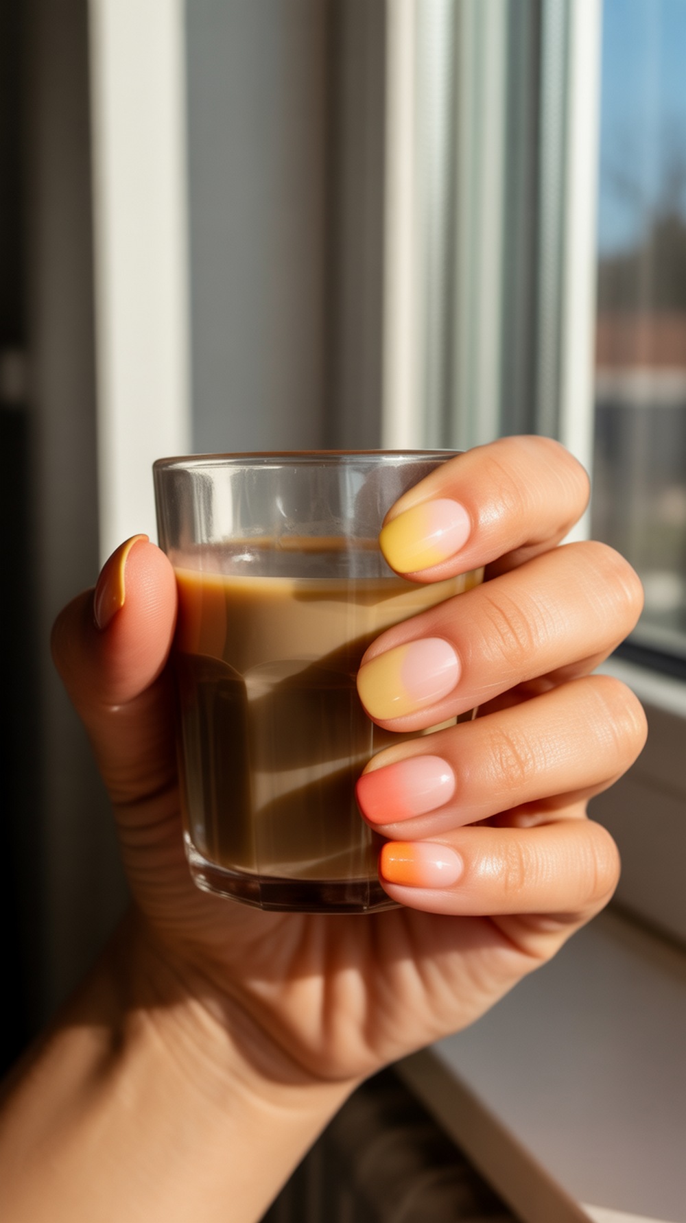 Sunrise Aura Nails