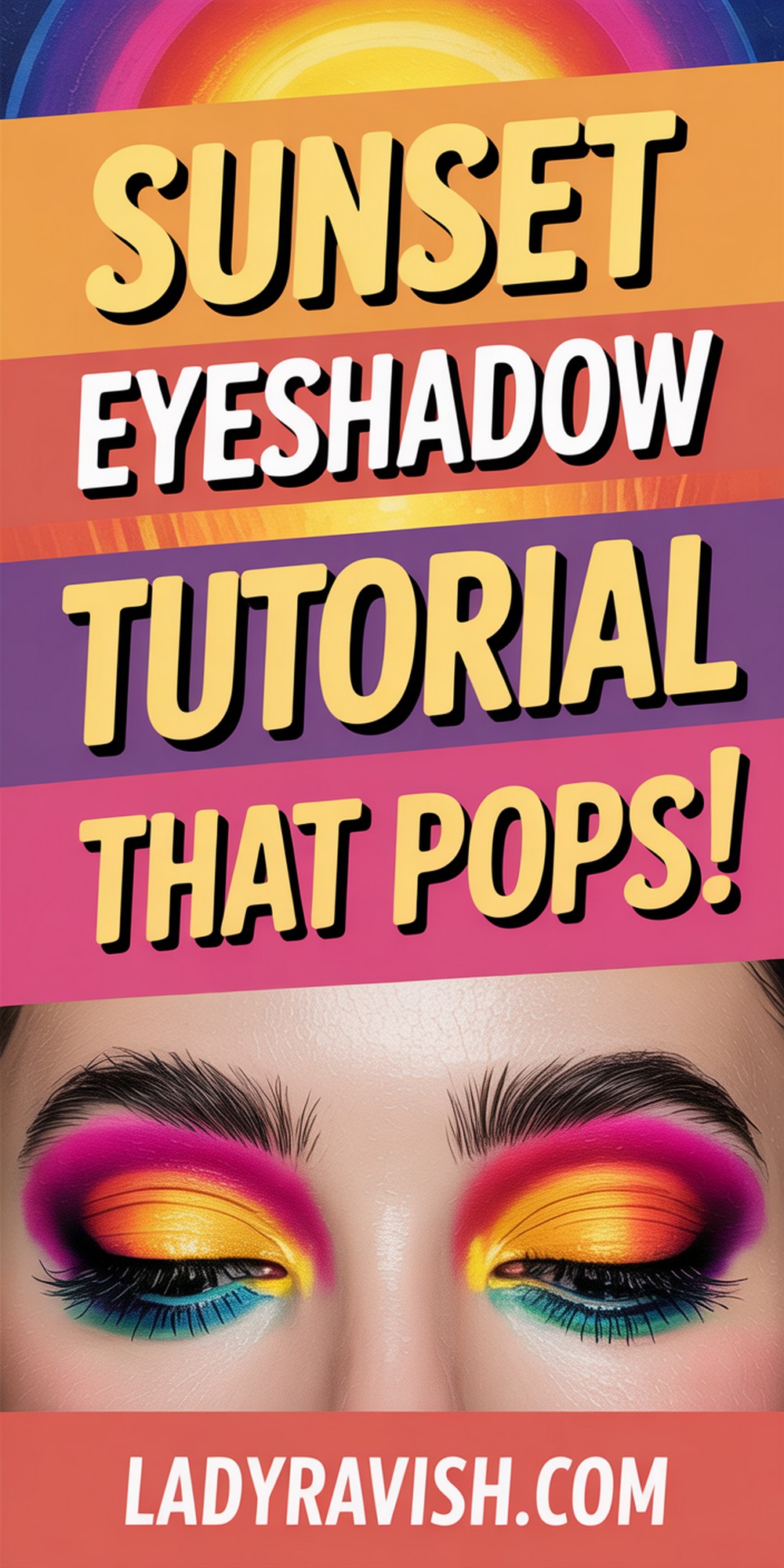 Sunset Eyeshadow Blend That Pops!