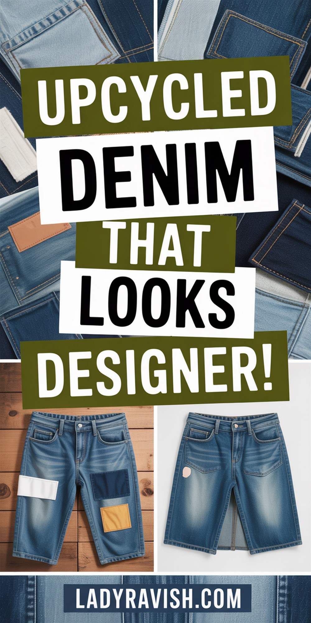 Upcycled Denim Thrift Flips That Look Designer