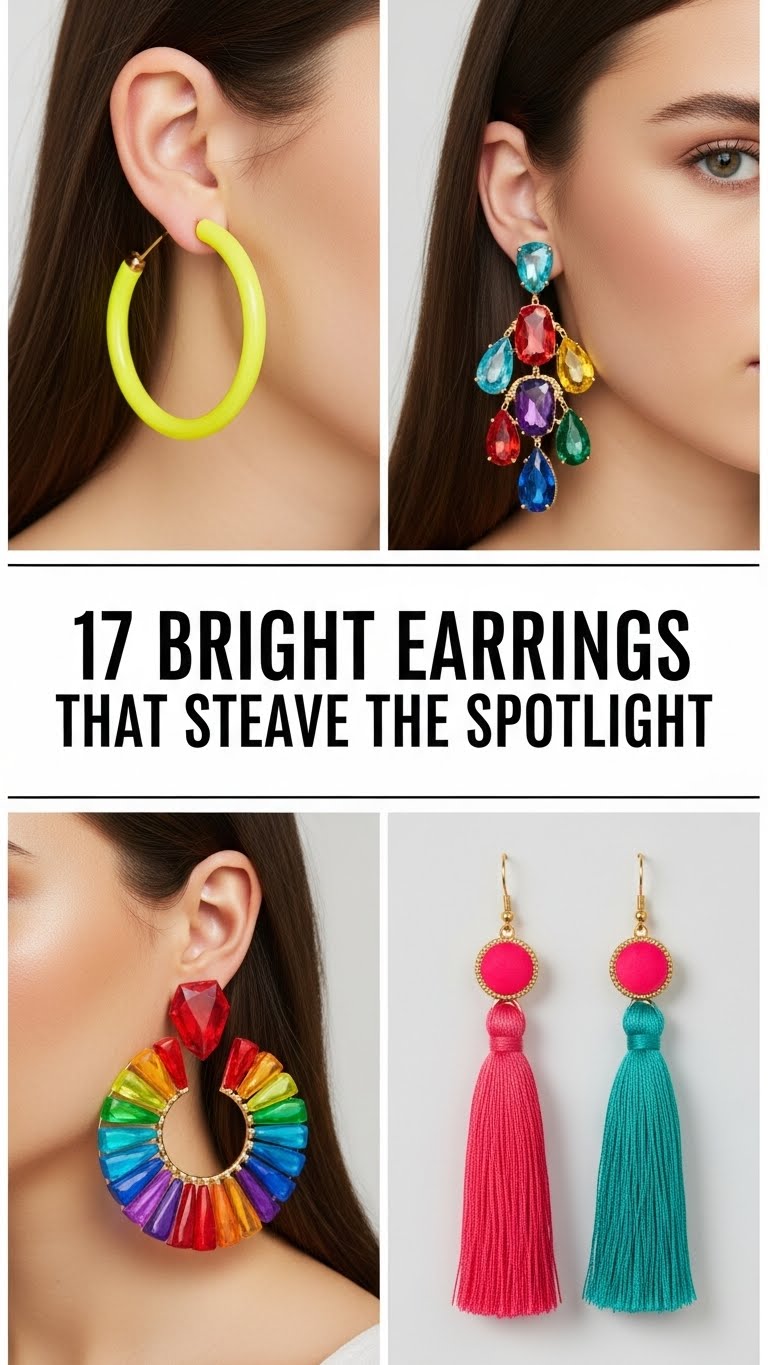 Bright Earrings That Steal the Spotlight