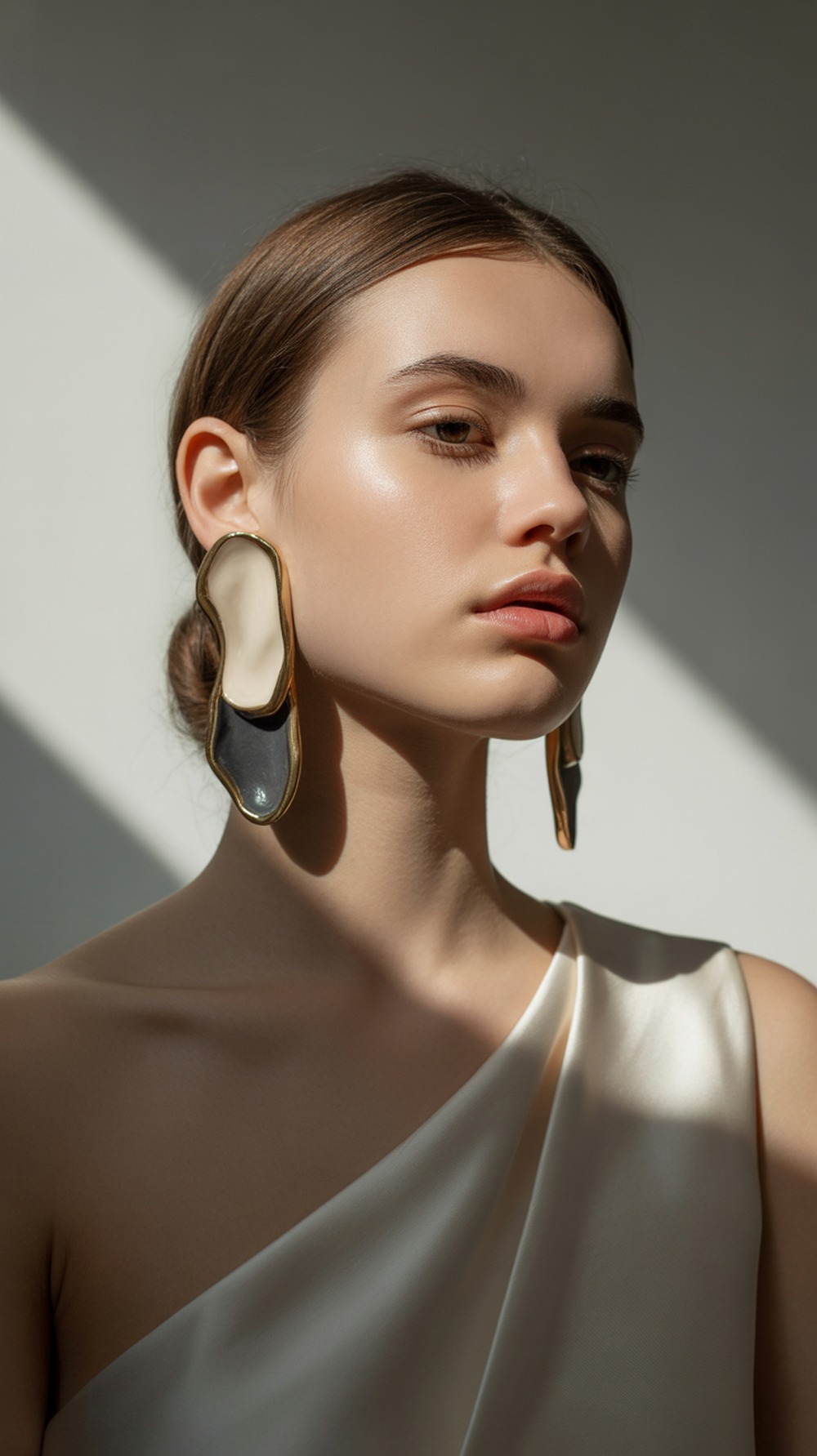 Abstract Face Line Earrings
