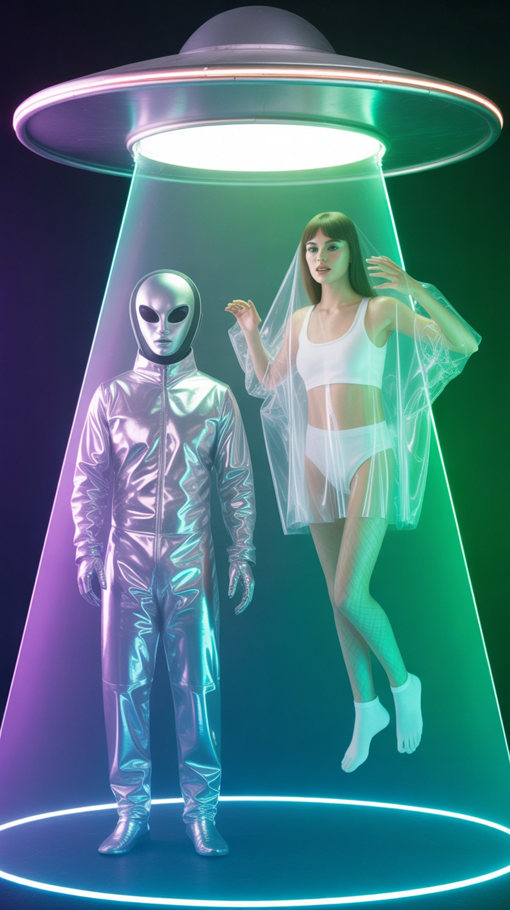 Alien Abduction Hologram Halloween Costume