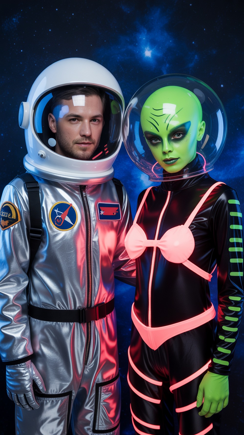 Alien and Astronaut Halloween Costume