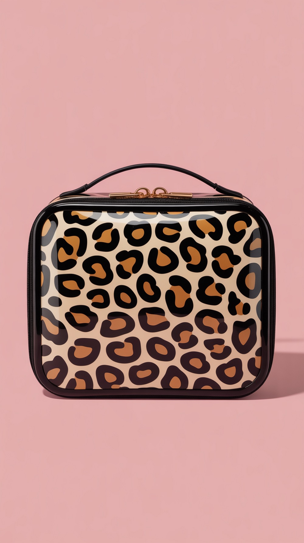Animal Print Makeup Travel Case