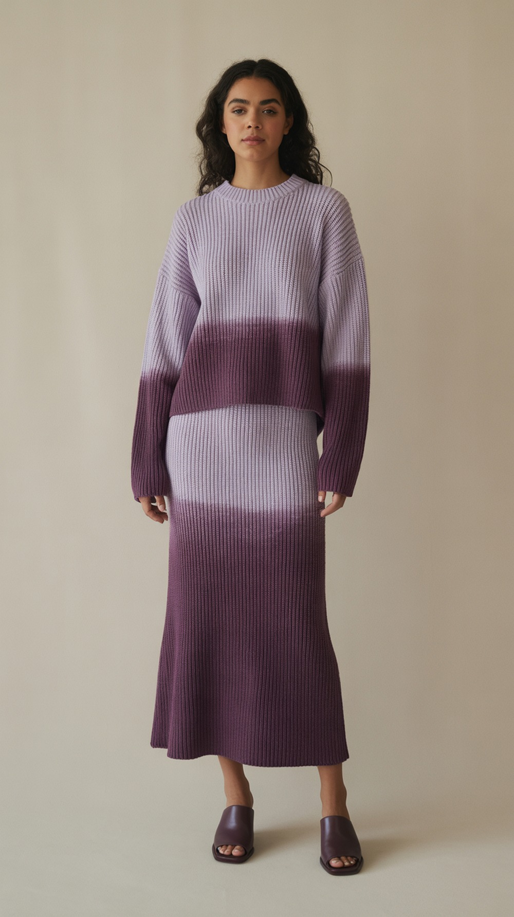 Aura Edit in Ombre Dyed Knit Set