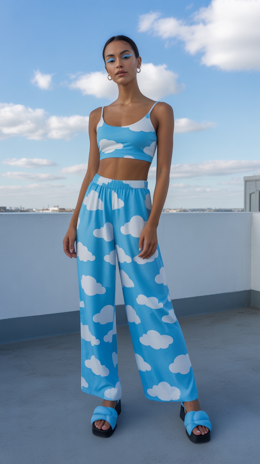 Aura Fit in Cloud Print Two Piece