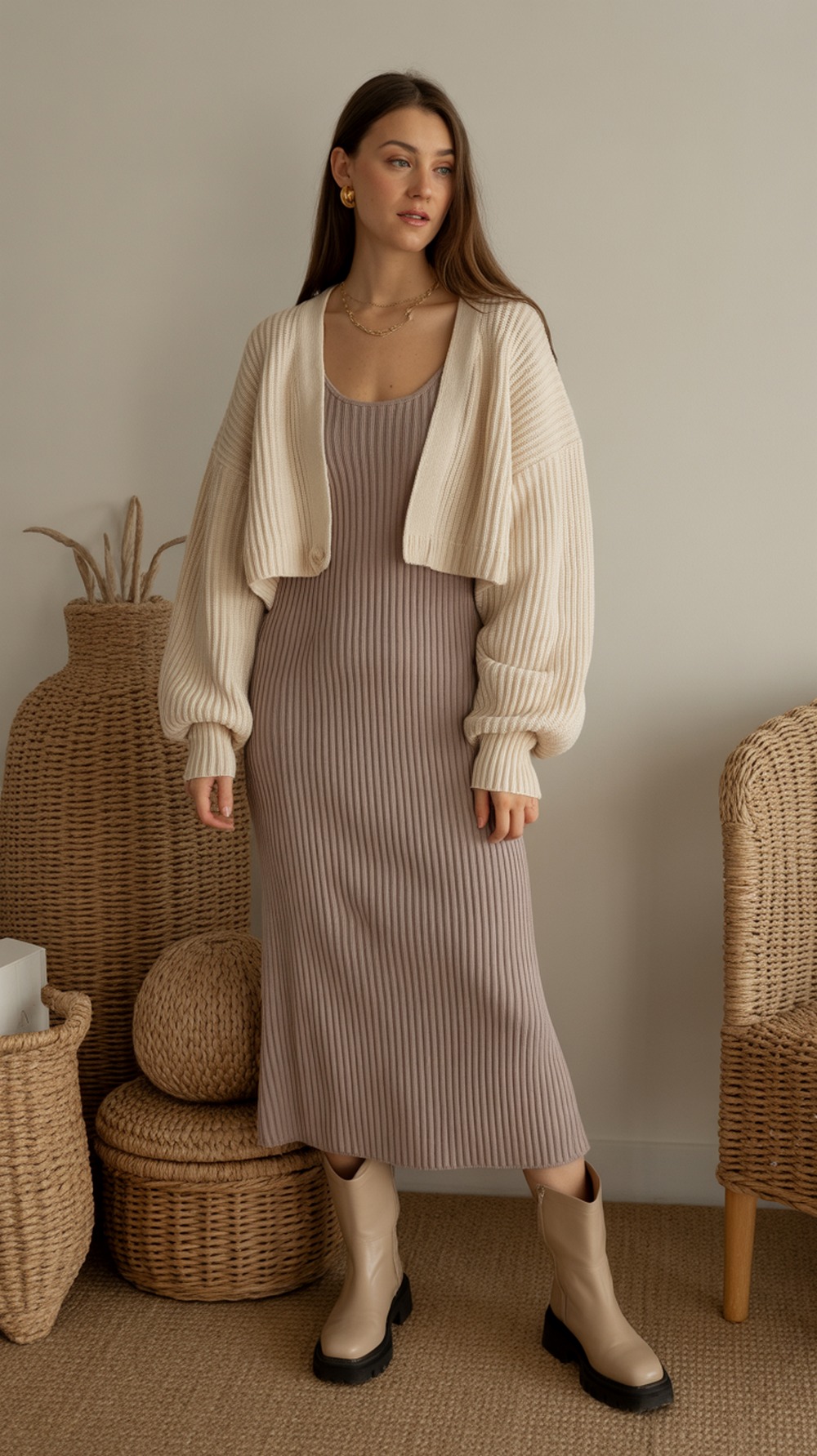 Aura Fit with Knit Bolero and Dress