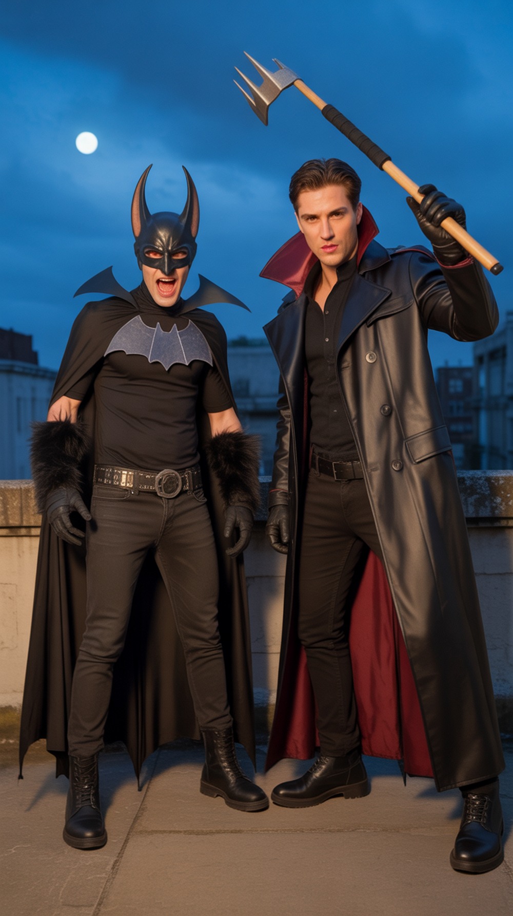 Bat and Vampire Hunter Halloween Costume