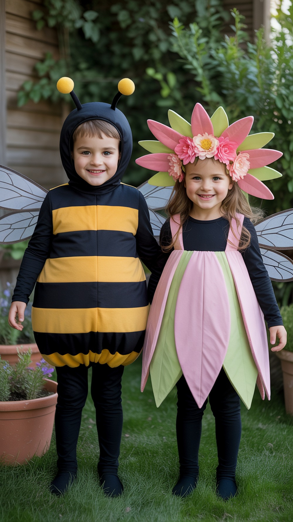 Bumblebee and Flower Halloween Costume