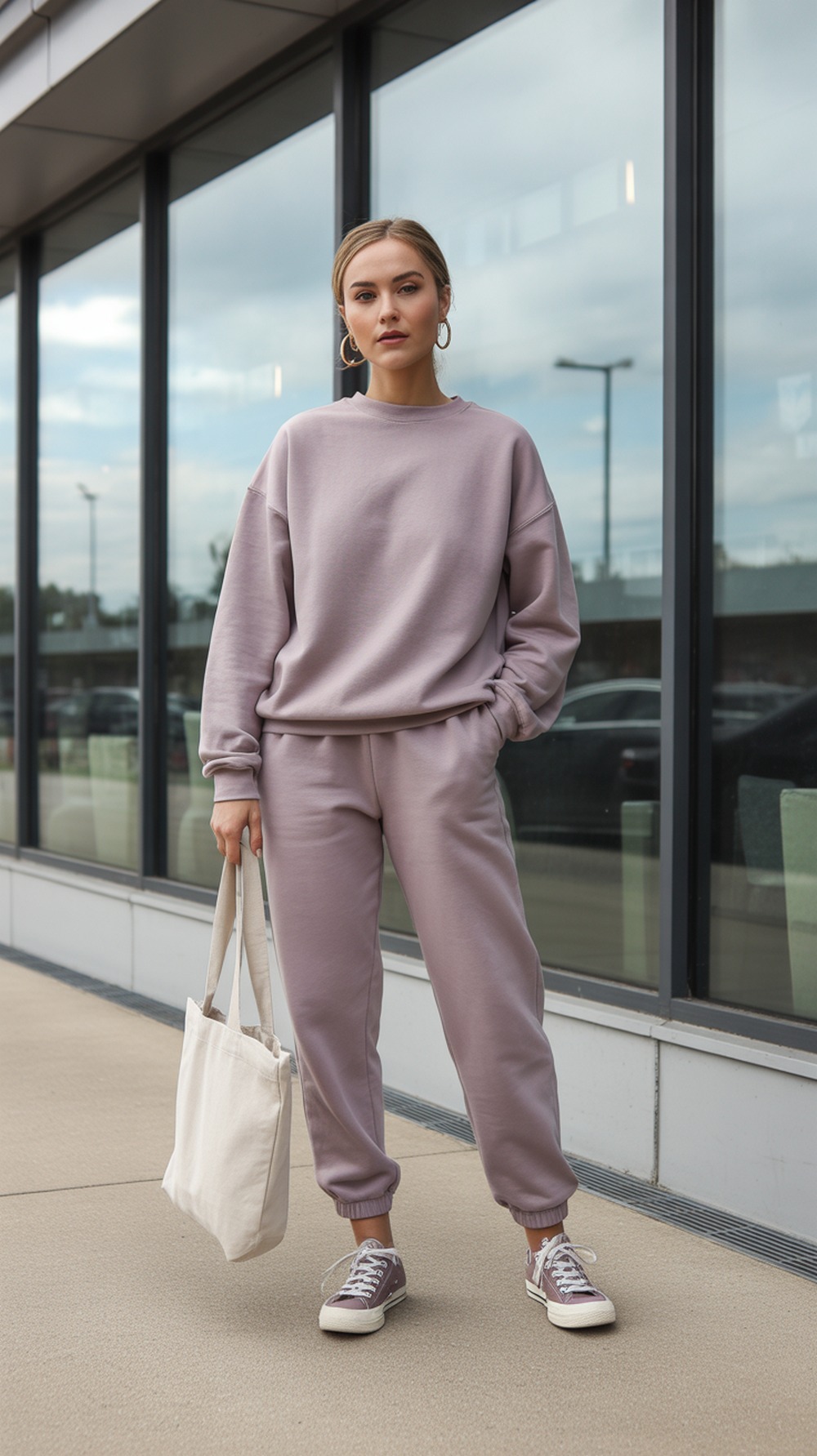 Casual Aura Outfit in Washed Mauve