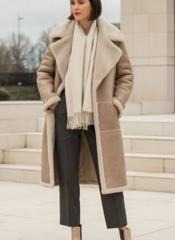 Classic Beige Shearling Coats That Go with Everything