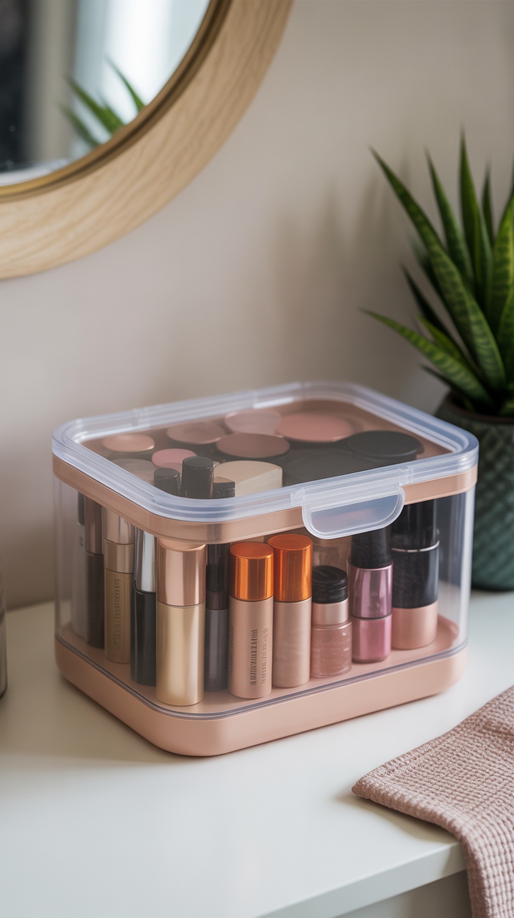 Clear Top Makeup Organizer