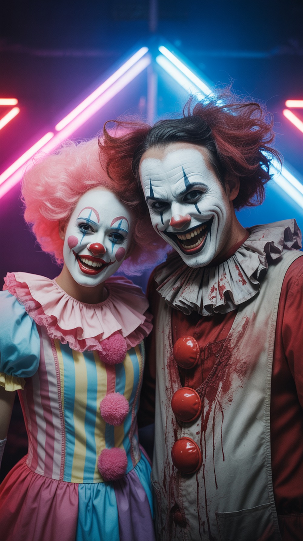 Clown Duo Creepy and Cute Halloween Costume