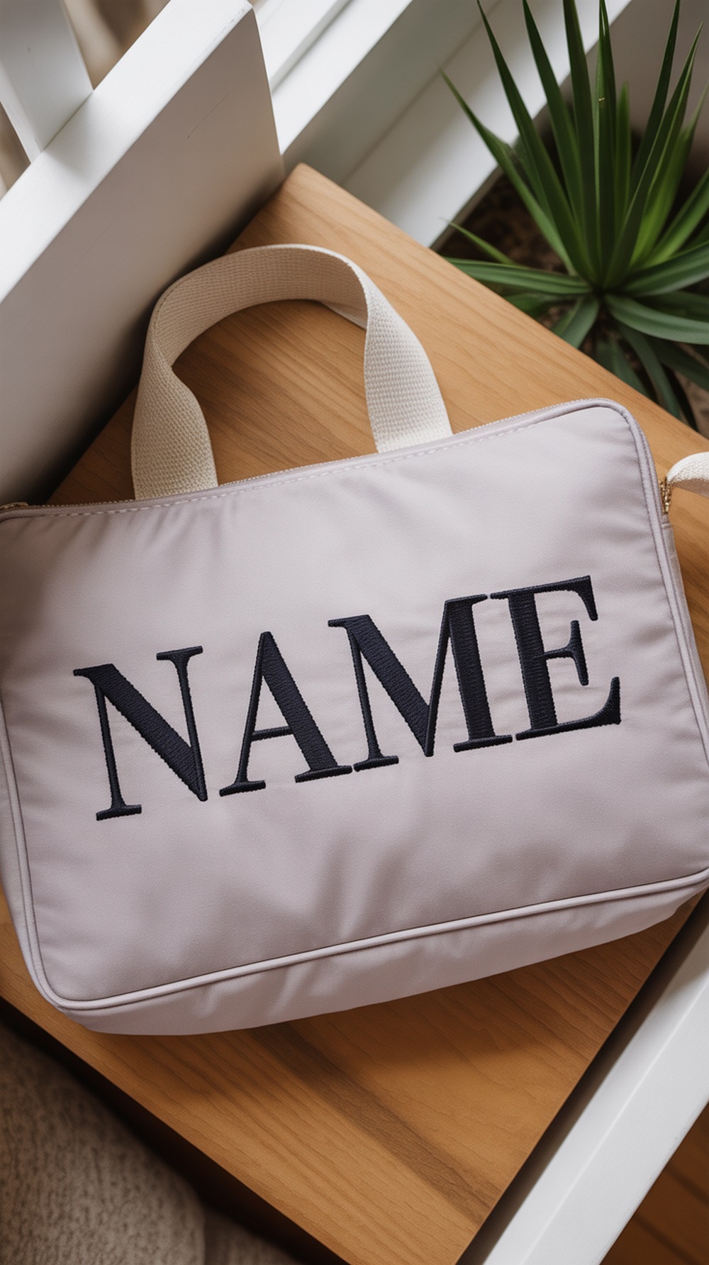 Custom Embroidered Name Bag
