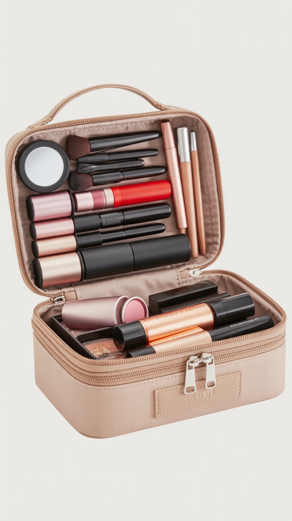 Double Layer Travel Makeup Case